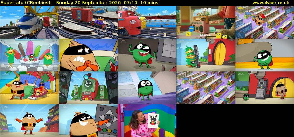 Supertato (CBeebies) Sunday 20 September 2026 07:10 - 07:20