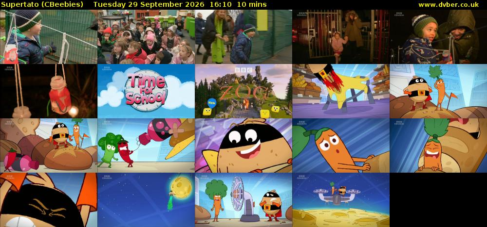 Supertato (CBeebies) Tuesday 29 September 2026 16:10 - 16:20