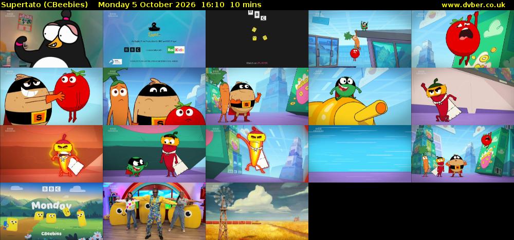Supertato (CBeebies) Monday 5 October 2026 16:10 - 16:20