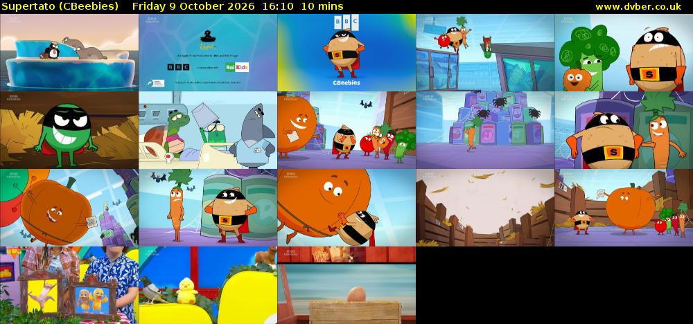 Supertato (CBeebies) Friday 9 October 2026 16:10 - 16:20