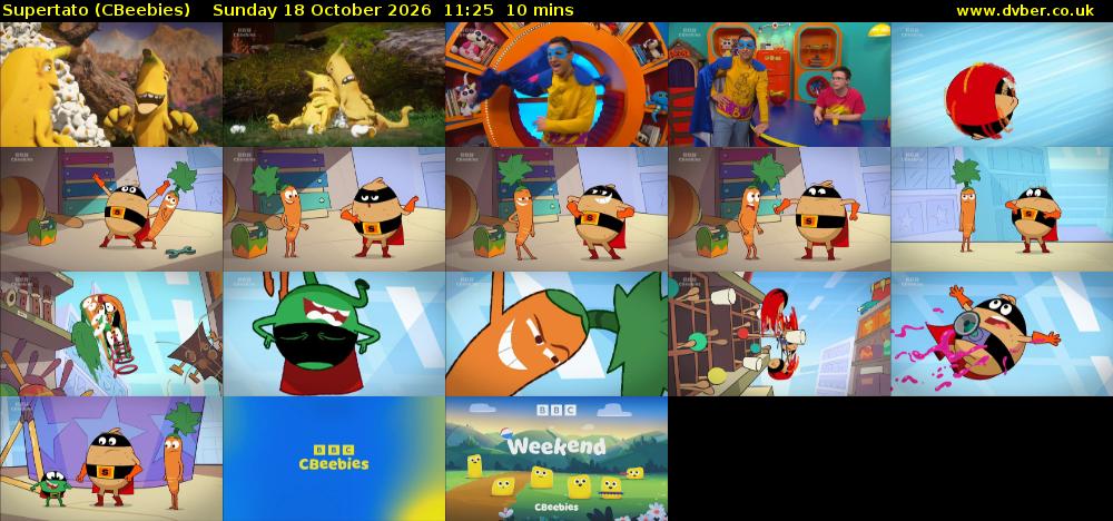 Supertato (CBeebies) Sunday 18 October 2026 11:25 - 11:35