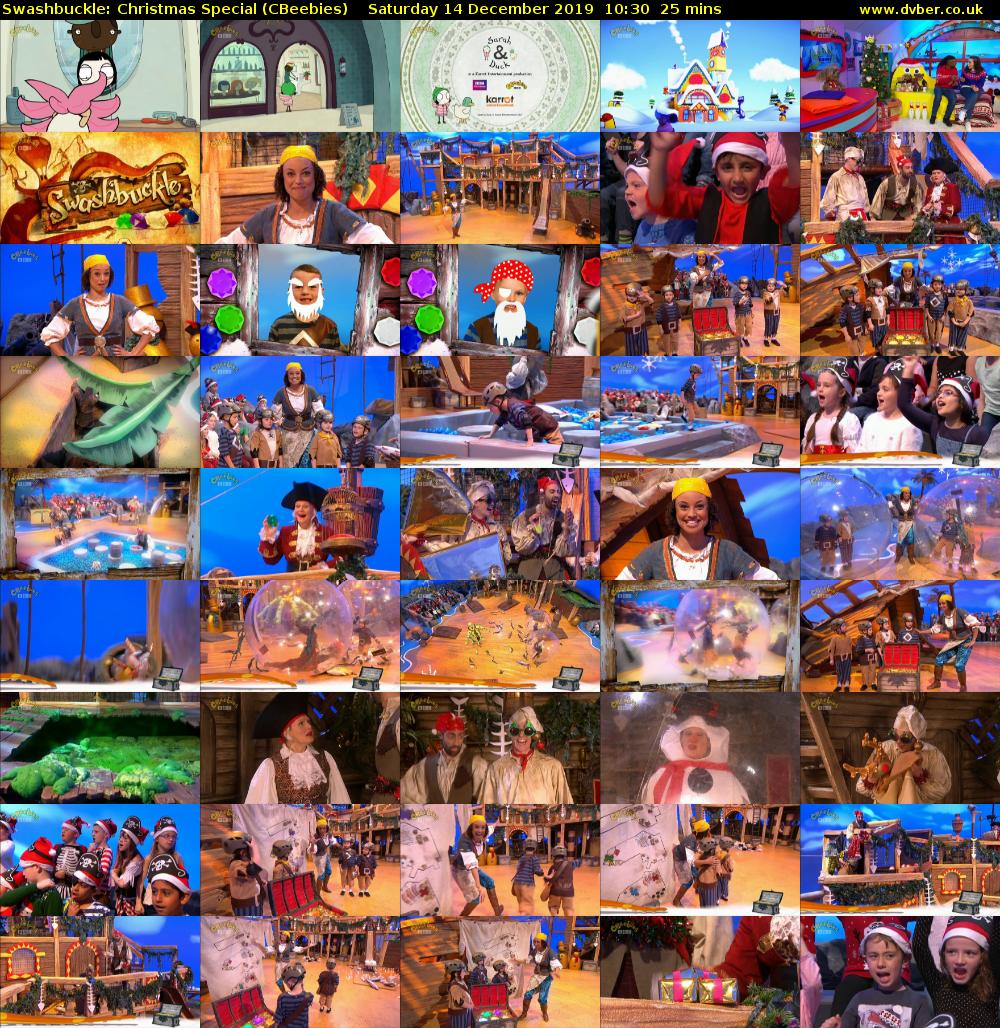 Swashbuckle: Christmas Special (CBeebies) Saturday 14 December 2019 10:30 - 10:55