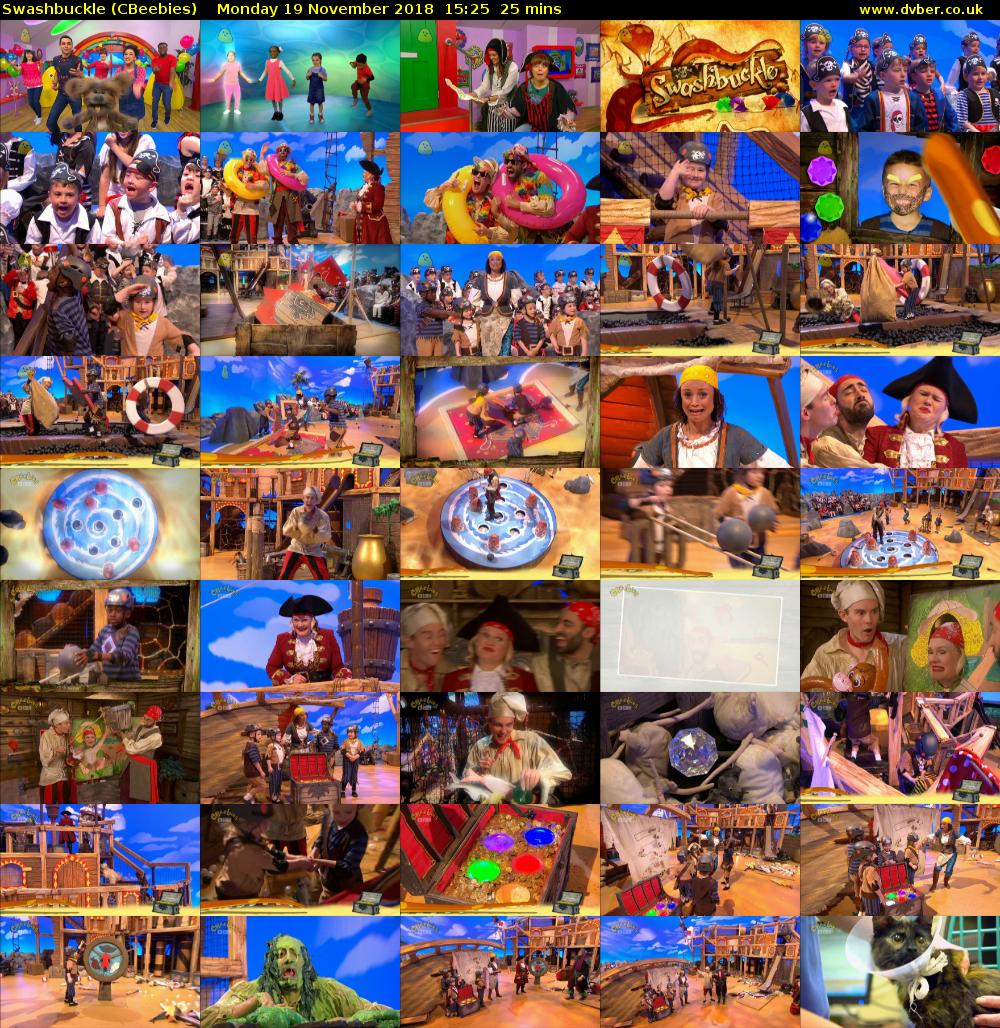 Swashbuckle (CBeebies) Monday 19 November 2018 15:25 - 15:50