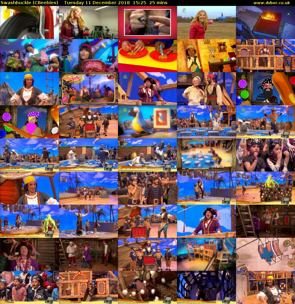 Swashbuckle (CBeebies) Tuesday 11 December 2018 15:25 - 15:50