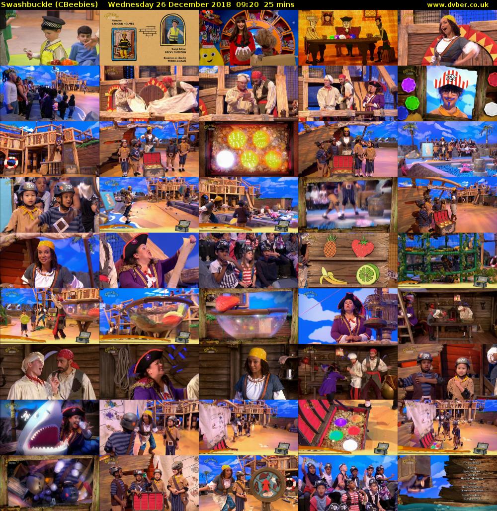 Swashbuckle (CBeebies) Wednesday 26 December 2018 09:20 - 09:45