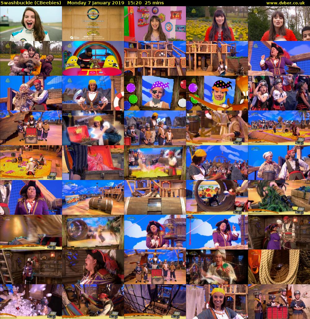 Swashbuckle (CBeebies) Monday 7 January 2019 15:20 - 15:45