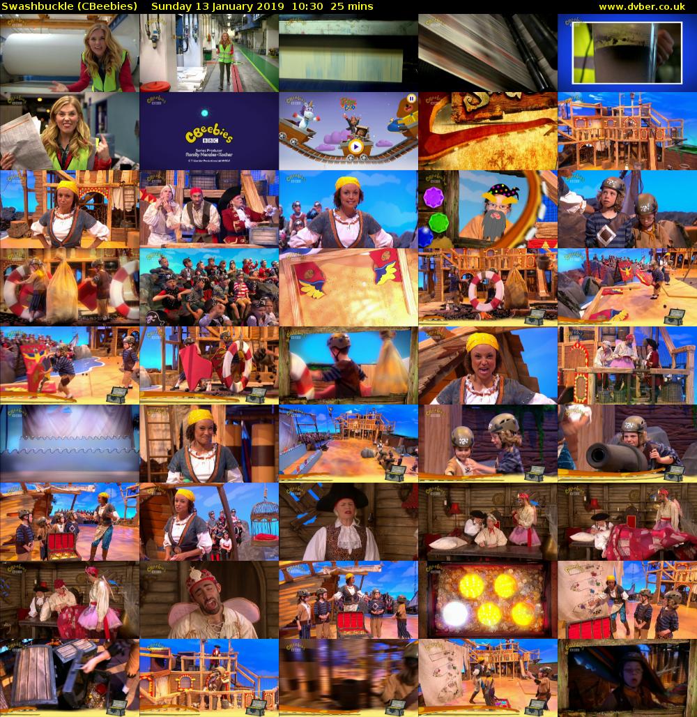 Swashbuckle (CBeebies) Sunday 13 January 2019 10:30 - 10:55