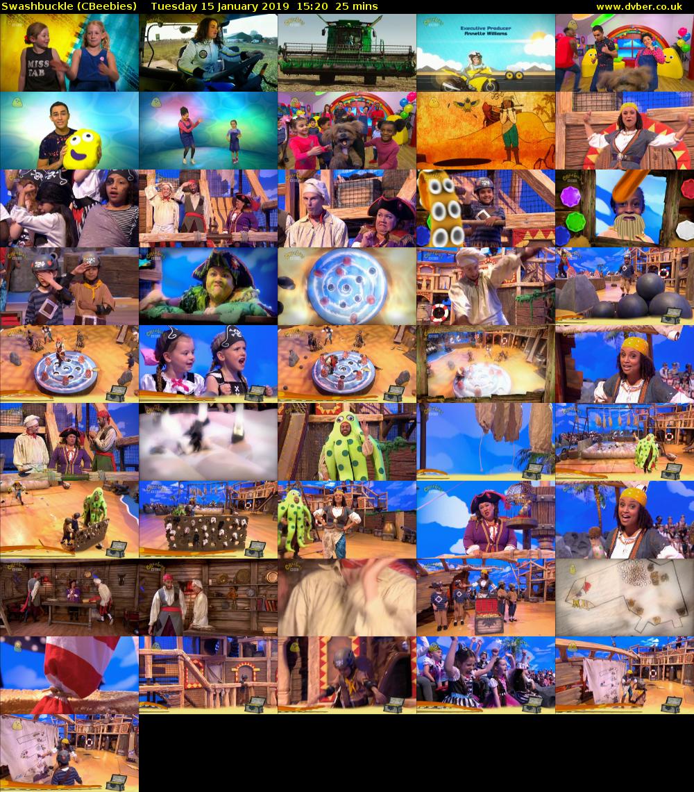 Swashbuckle (CBeebies) Tuesday 15 January 2019 15:20 - 15:45