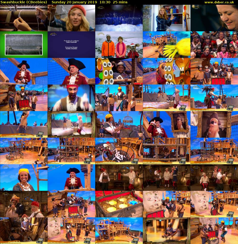Swashbuckle (CBeebies) Sunday 20 January 2019 10:30 - 10:55