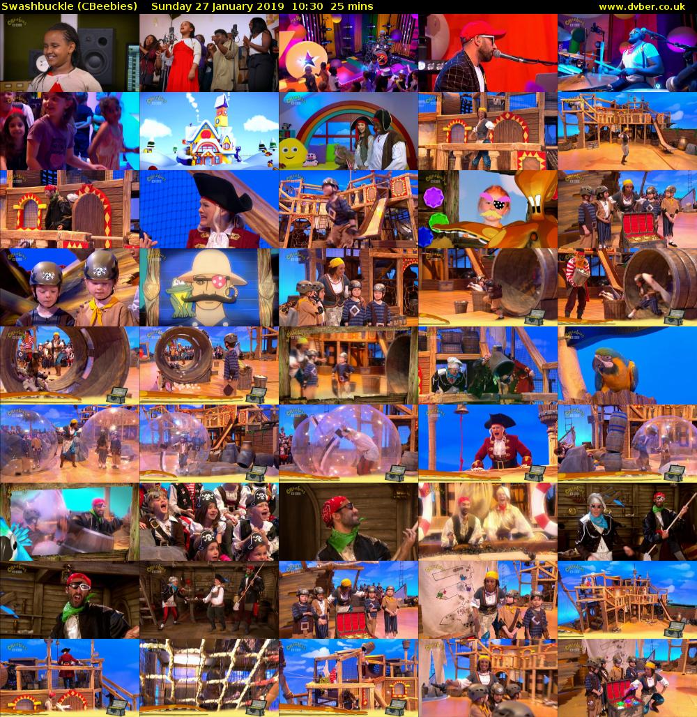 Swashbuckle (CBeebies) Sunday 27 January 2019 10:30 - 10:55