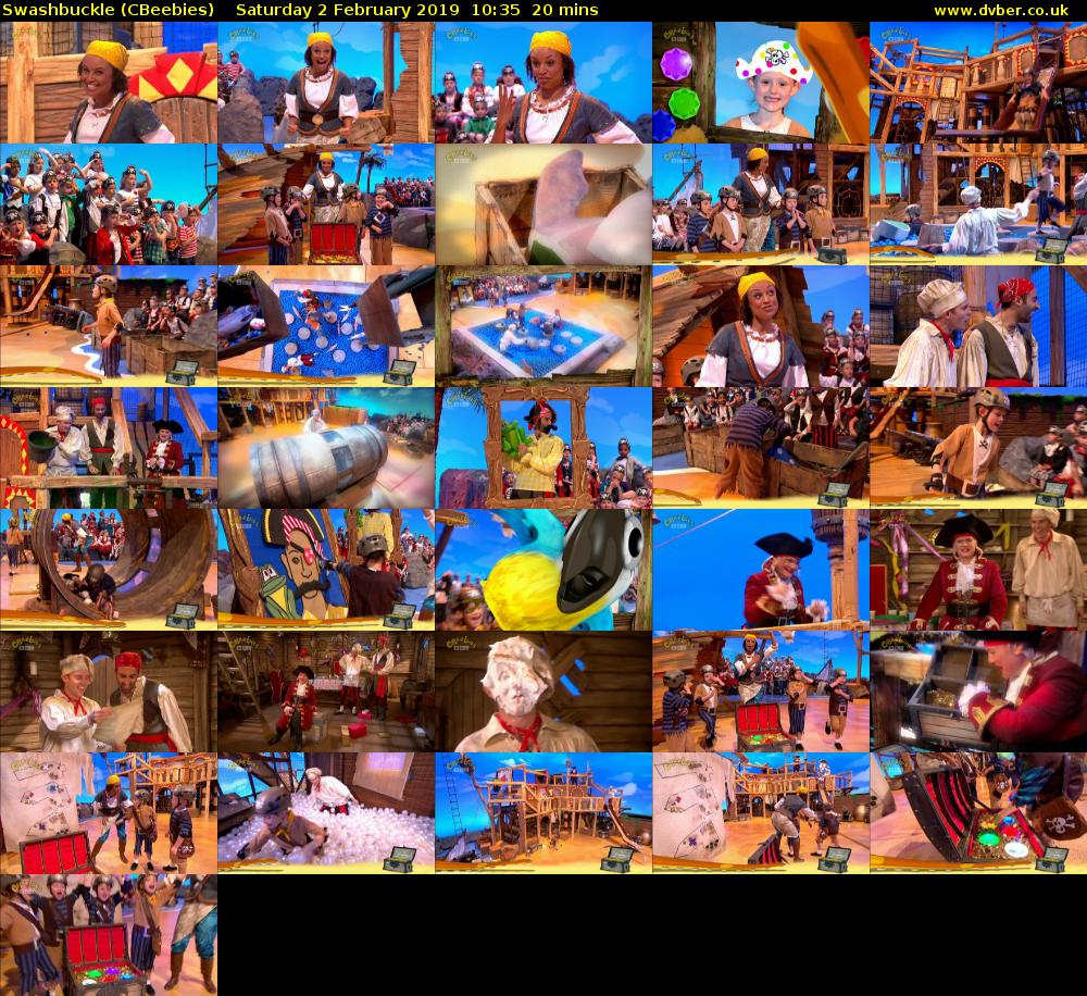 Swashbuckle (CBeebies) Saturday 2 February 2019 10:35 - 10:55
