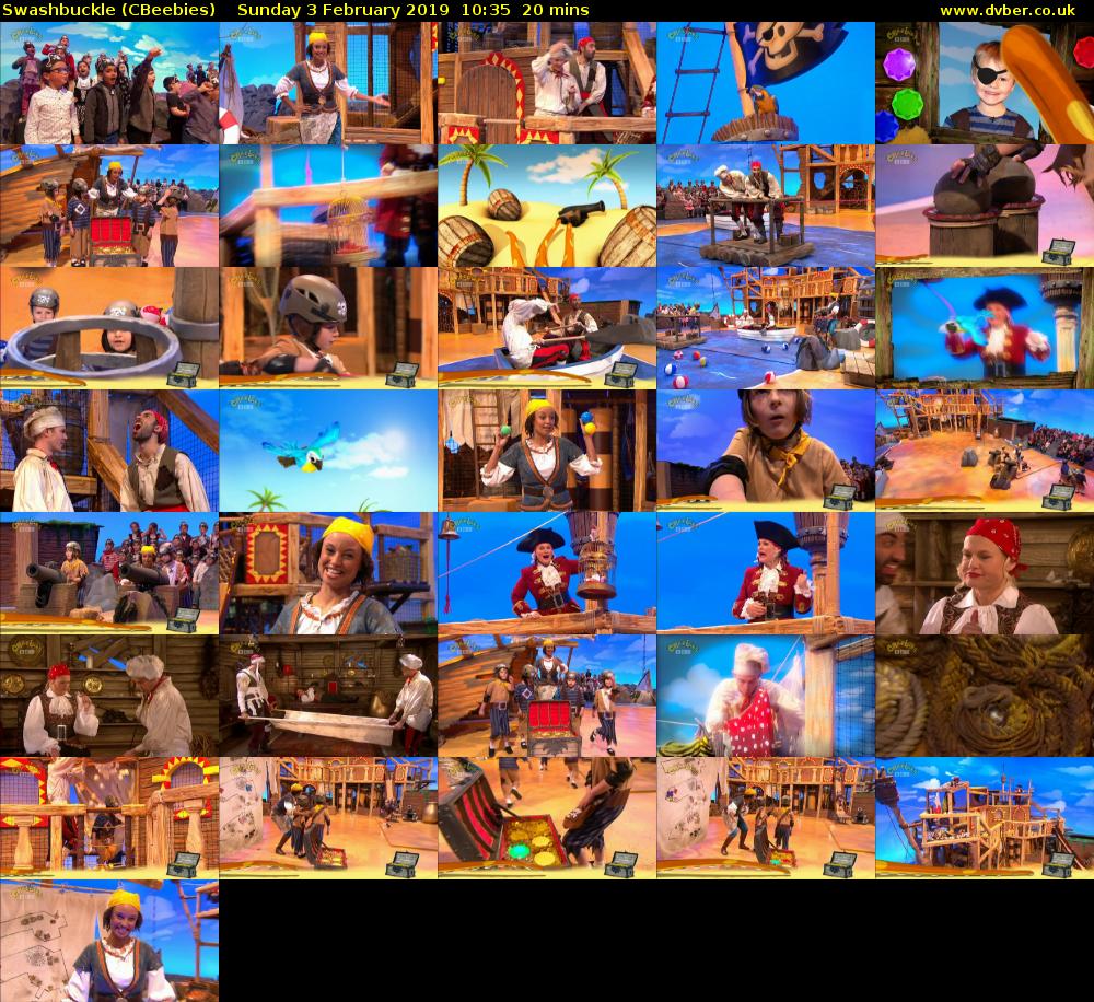 Swashbuckle (CBeebies) Sunday 3 February 2019 10:35 - 10:55