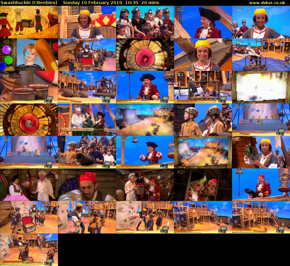 Swashbuckle (CBeebies) Sunday 10 February 2019 10:35 - 10:55