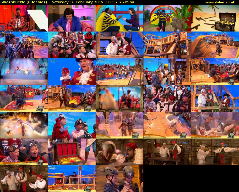 Swashbuckle (CBeebies) Saturday 16 February 2019 10:35 - 11:00