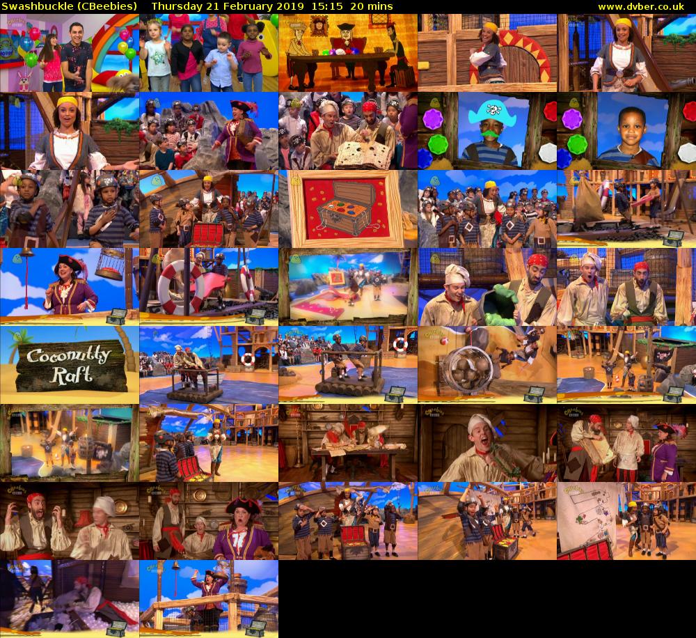 Swashbuckle (CBeebies) Thursday 21 February 2019 15:15 - 15:35