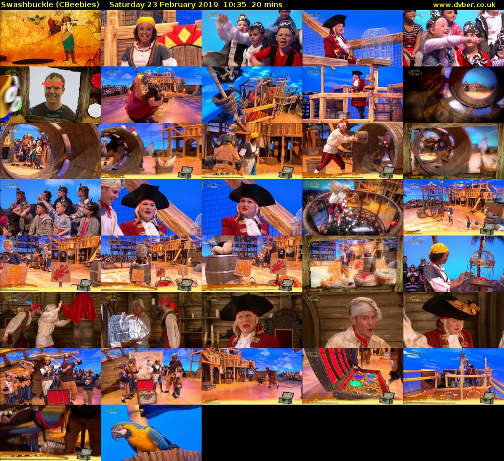 Swashbuckle (CBeebies) Saturday 23 February 2019 10:35 - 10:55