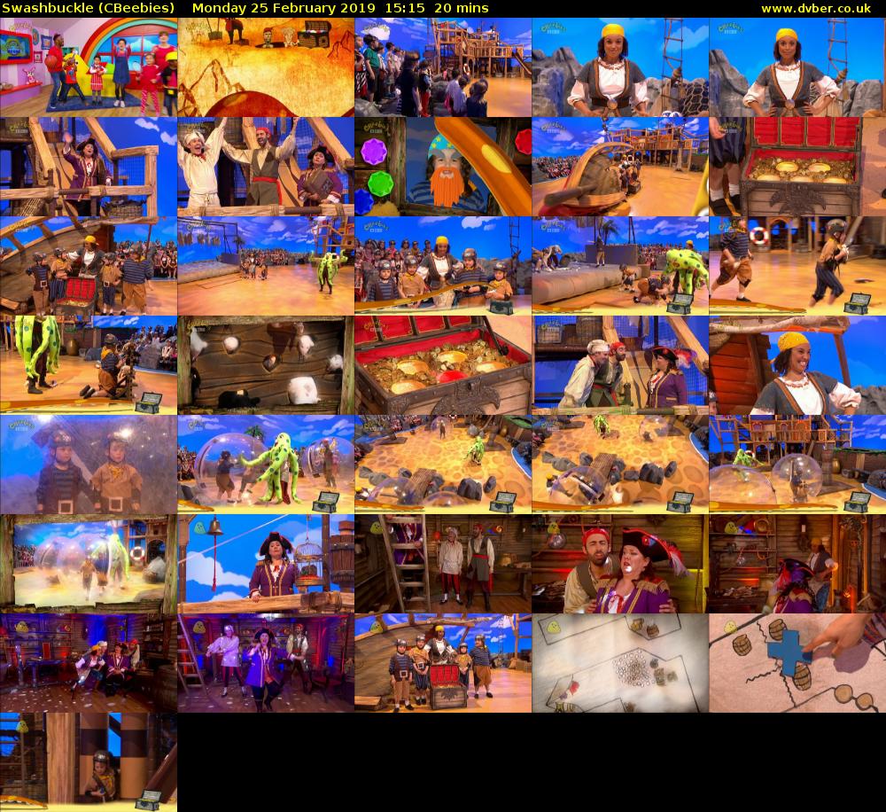 Swashbuckle (CBeebies) Monday 25 February 2019 15:15 - 15:35