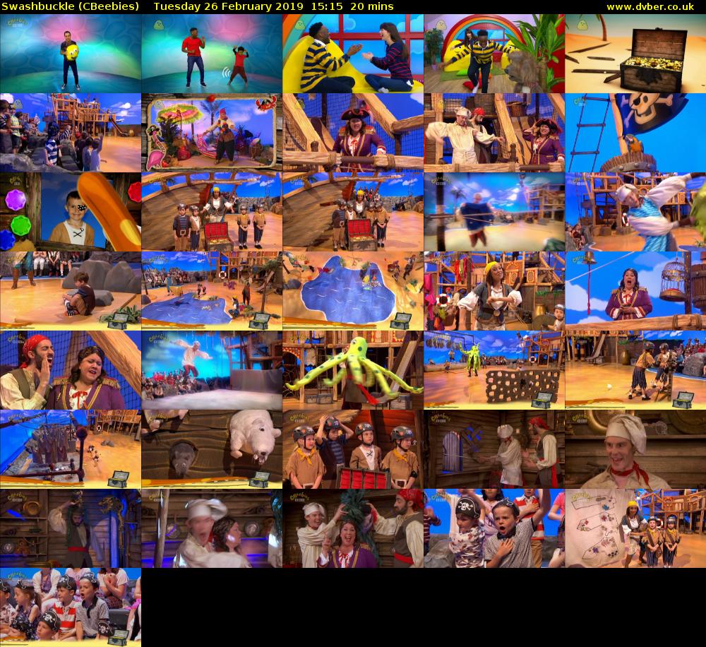 Swashbuckle (CBeebies) Tuesday 26 February 2019 15:15 - 15:35