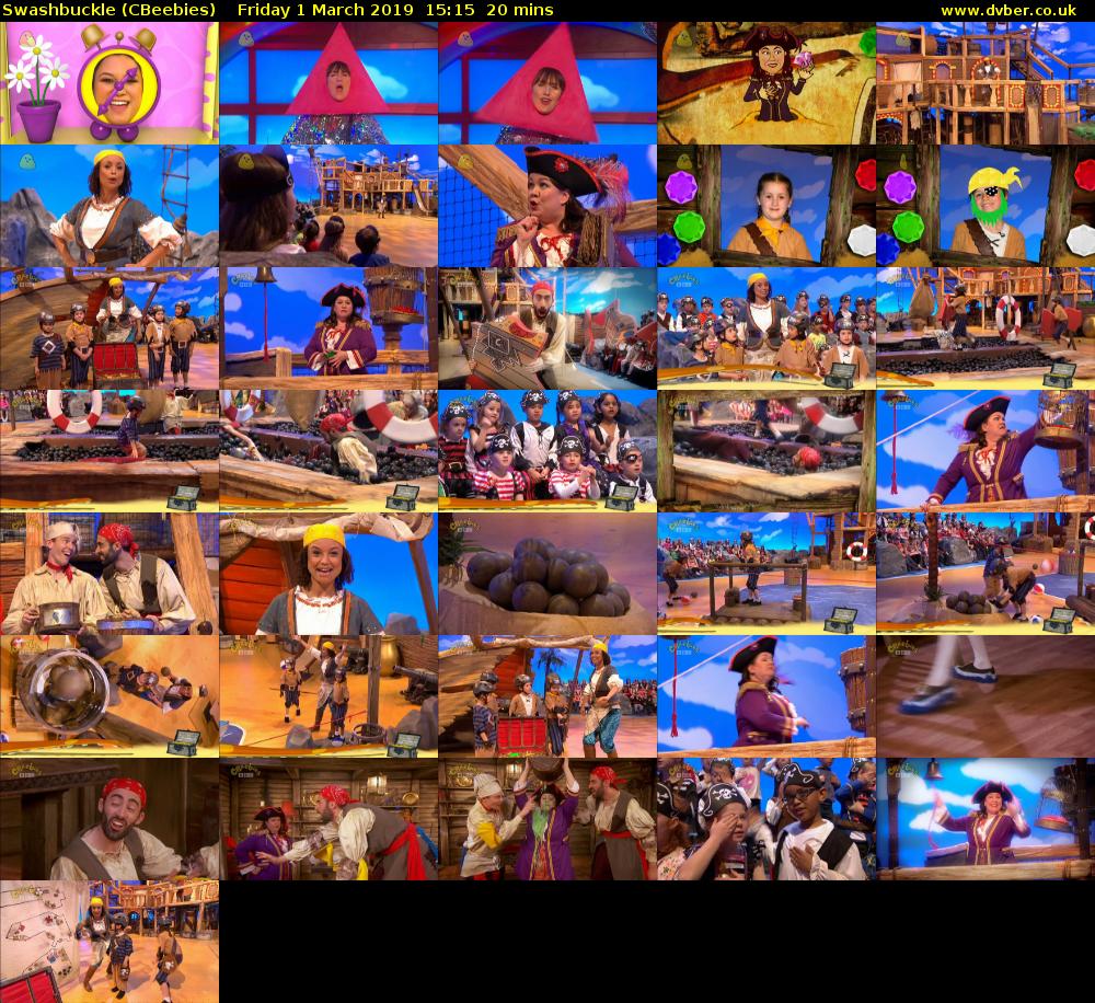 Swashbuckle (CBeebies) Friday 1 March 2019 15:15 - 15:35