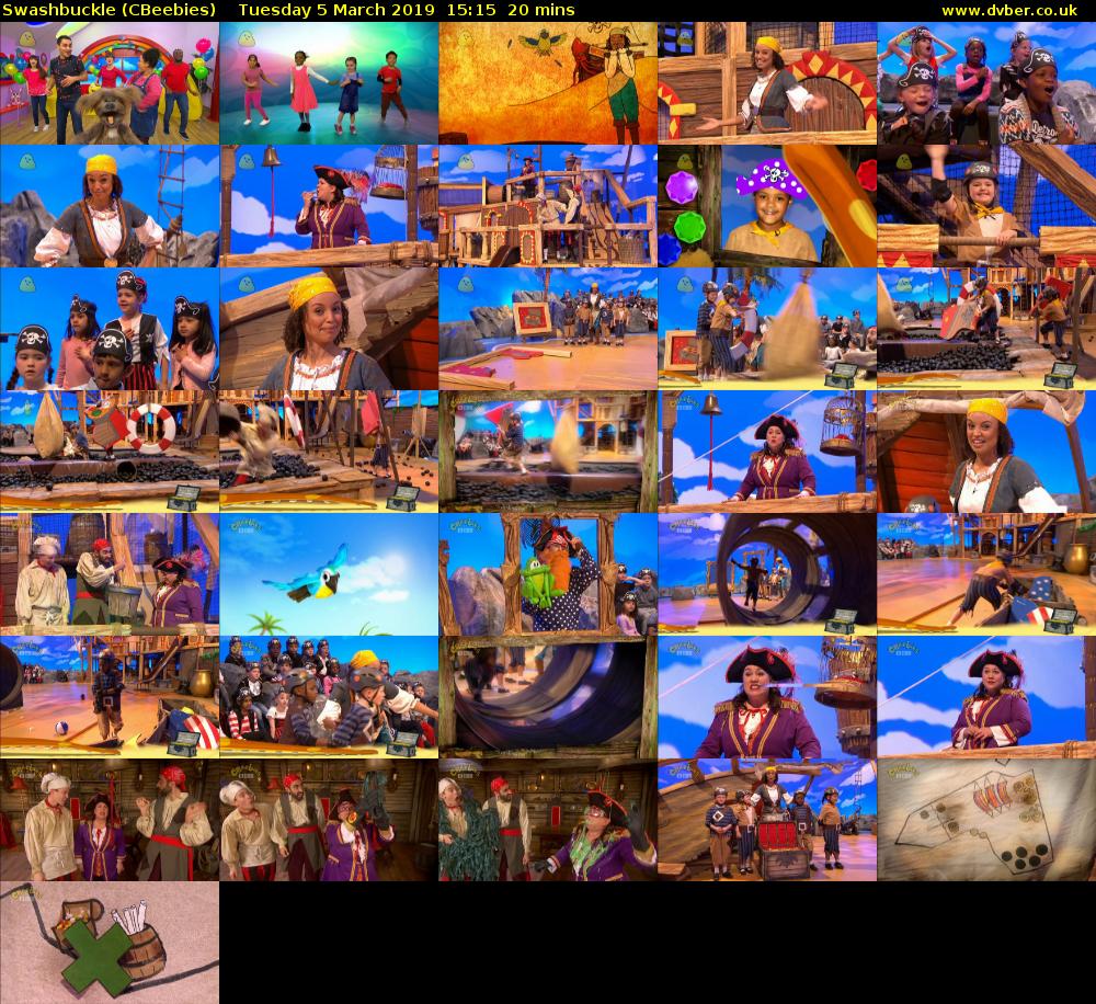 Swashbuckle (CBeebies) Tuesday 5 March 2019 15:15 - 15:35