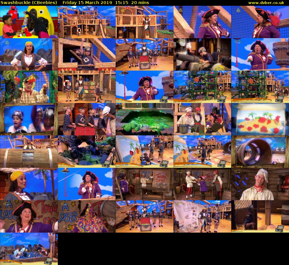 Swashbuckle (CBeebies) Friday 15 March 2019 15:15 - 15:35