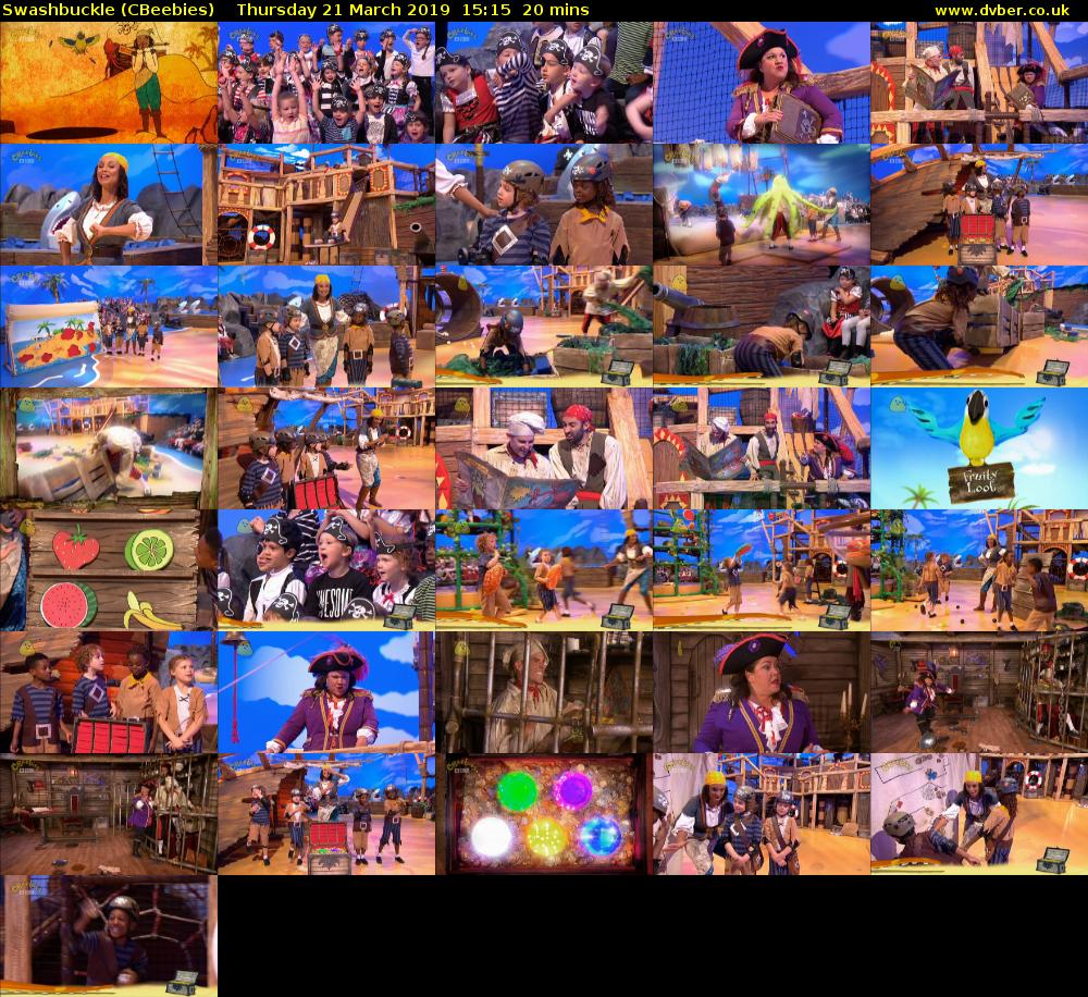 Swashbuckle (CBeebies) Thursday 21 March 2019 15:15 - 15:35