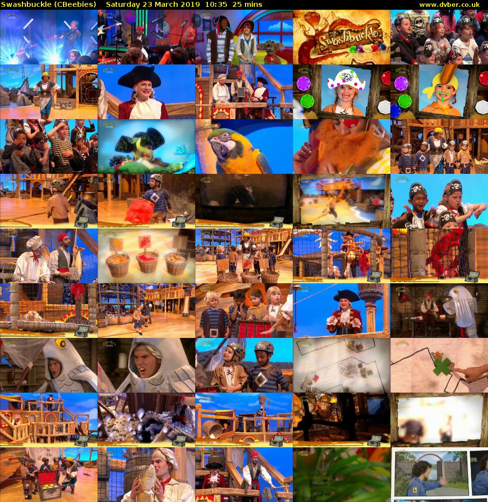 Swashbuckle (CBeebies) Saturday 23 March 2019 10:35 - 11:00