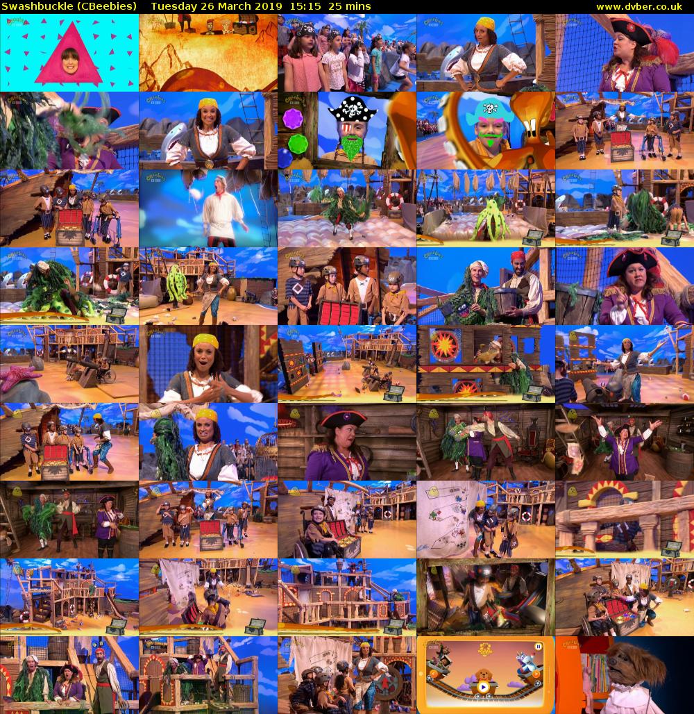 Swashbuckle (CBeebies) Tuesday 26 March 2019 15:15 - 15:40