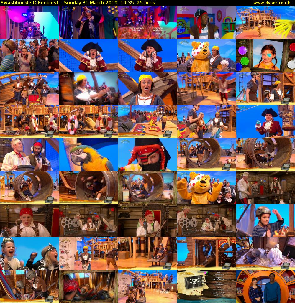 Swashbuckle (CBeebies) Sunday 31 March 2019 10:35 - 11:00