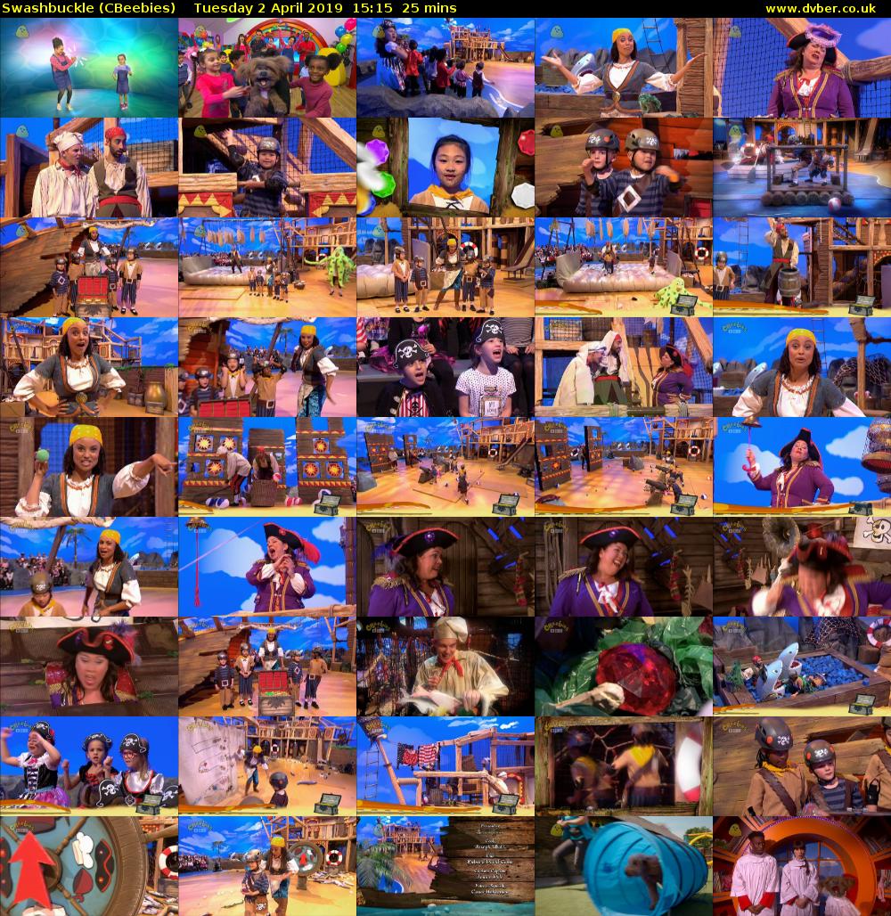 Swashbuckle (CBeebies) Tuesday 2 April 2019 15:15 - 15:40