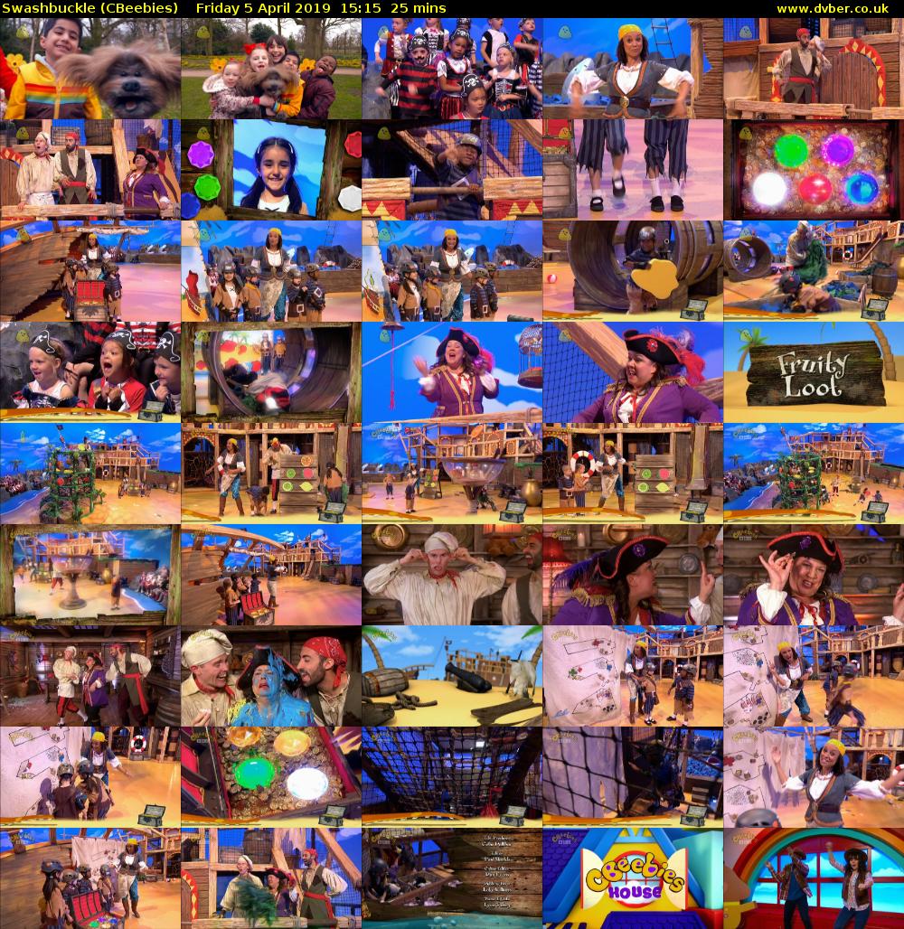 Swashbuckle (CBeebies) Friday 5 April 2019 15:15 - 15:40