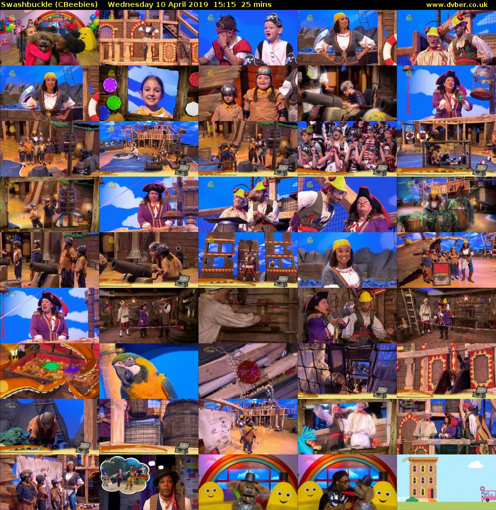 Swashbuckle (CBeebies) Wednesday 10 April 2019 15:15 - 15:40