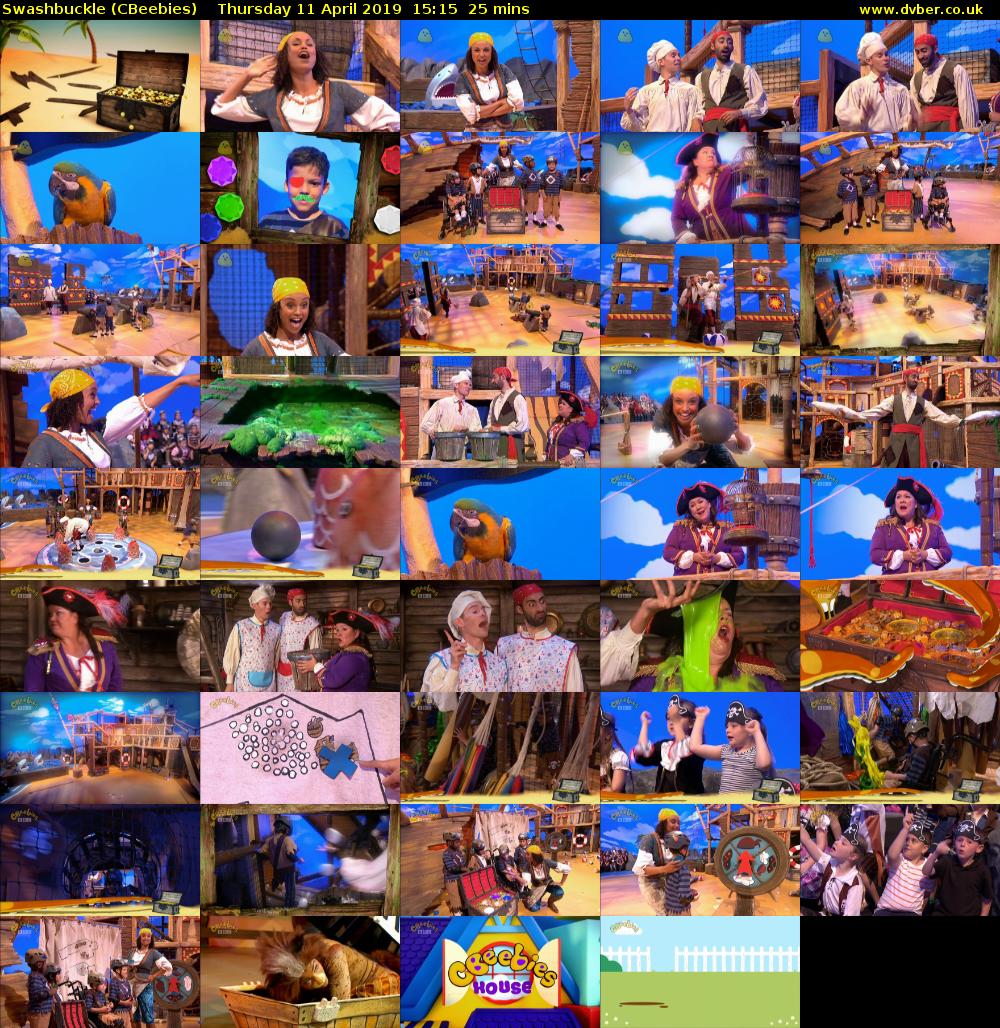 Swashbuckle (CBeebies) Thursday 11 April 2019 15:15 - 15:40