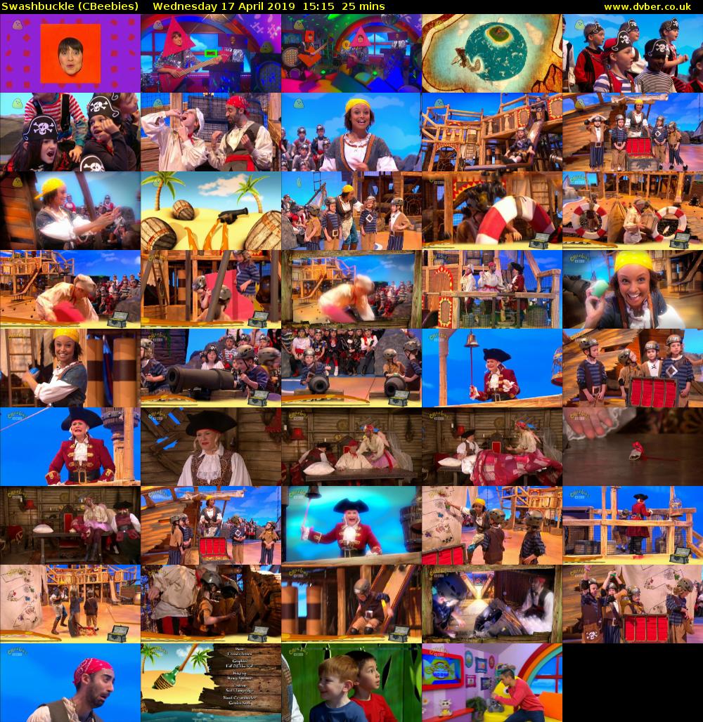 Swashbuckle (CBeebies) Wednesday 17 April 2019 15:15 - 15:40