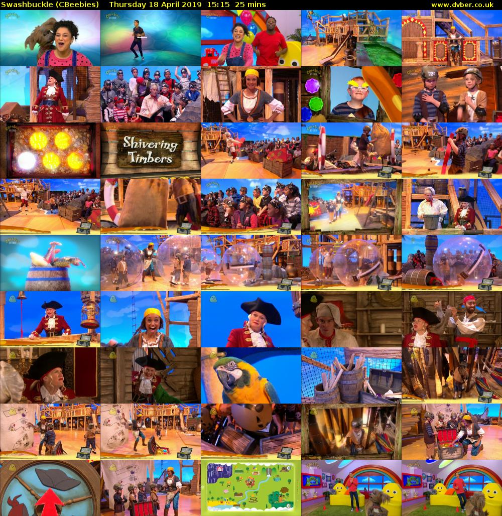Swashbuckle (CBeebies) Thursday 18 April 2019 15:15 - 15:40