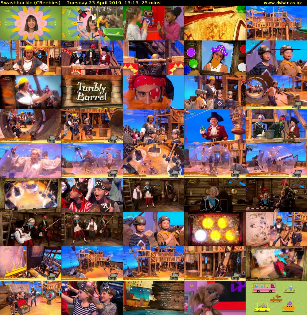 Swashbuckle (CBeebies) Tuesday 23 April 2019 15:15 - 15:40