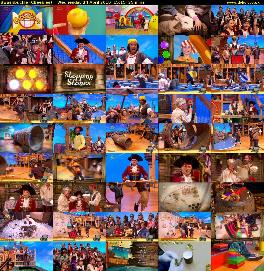 Swashbuckle (CBeebies) Wednesday 24 April 2019 15:15 - 15:40