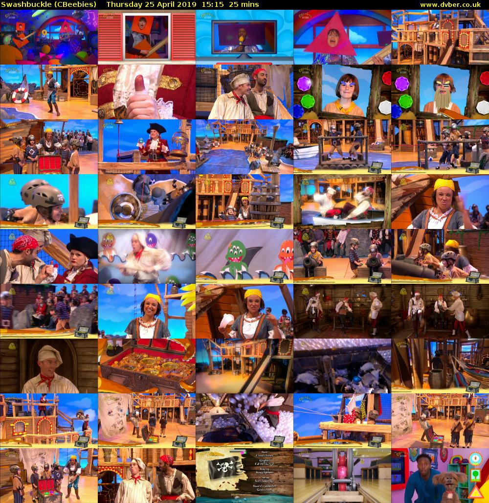 Swashbuckle (CBeebies) Thursday 25 April 2019 15:15 - 15:40