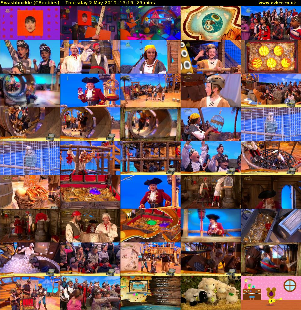 Swashbuckle (CBeebies) Thursday 2 May 2019 15:15 - 15:40
