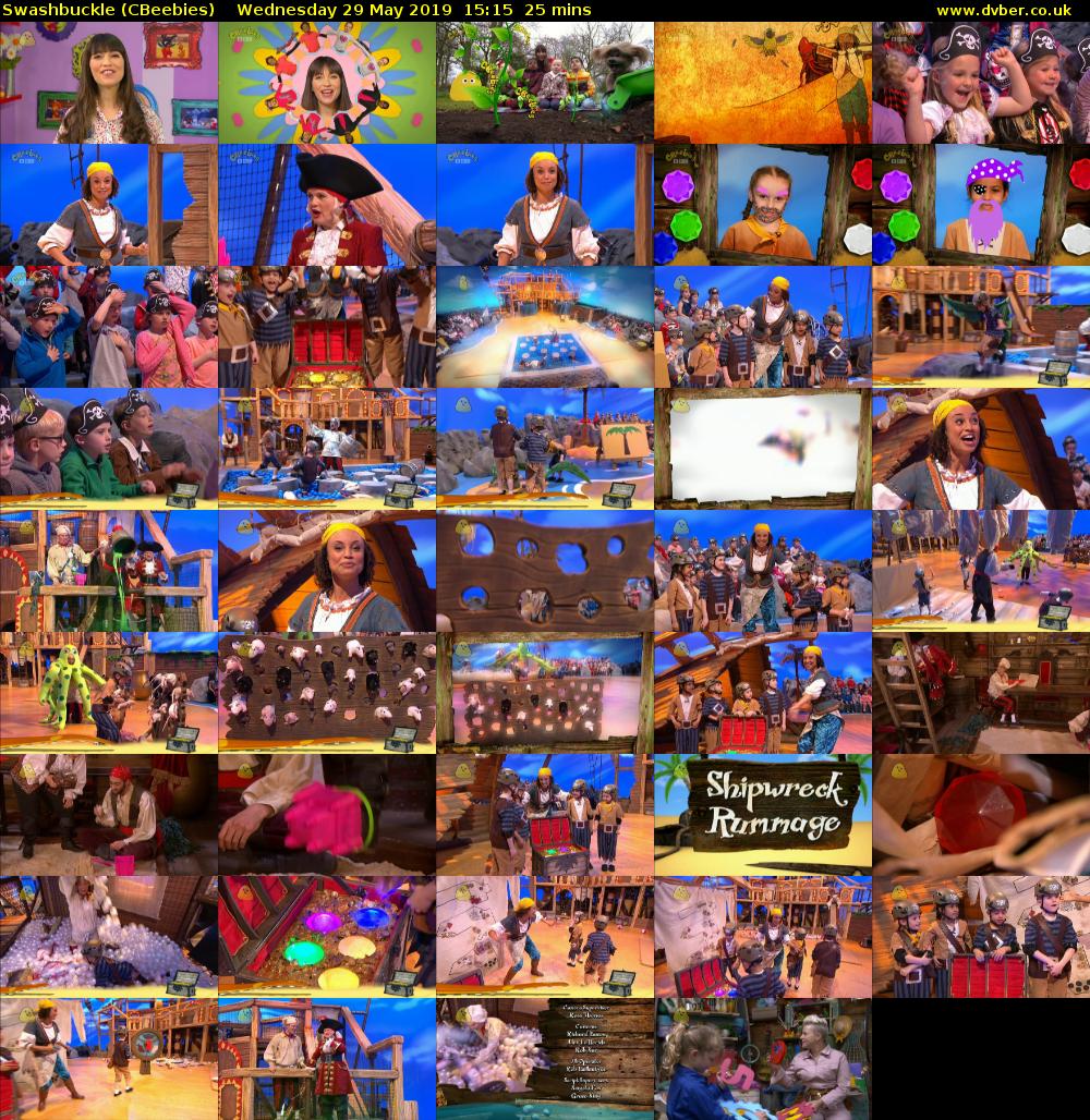 Swashbuckle (CBeebies) Wednesday 29 May 2019 15:15 - 15:40