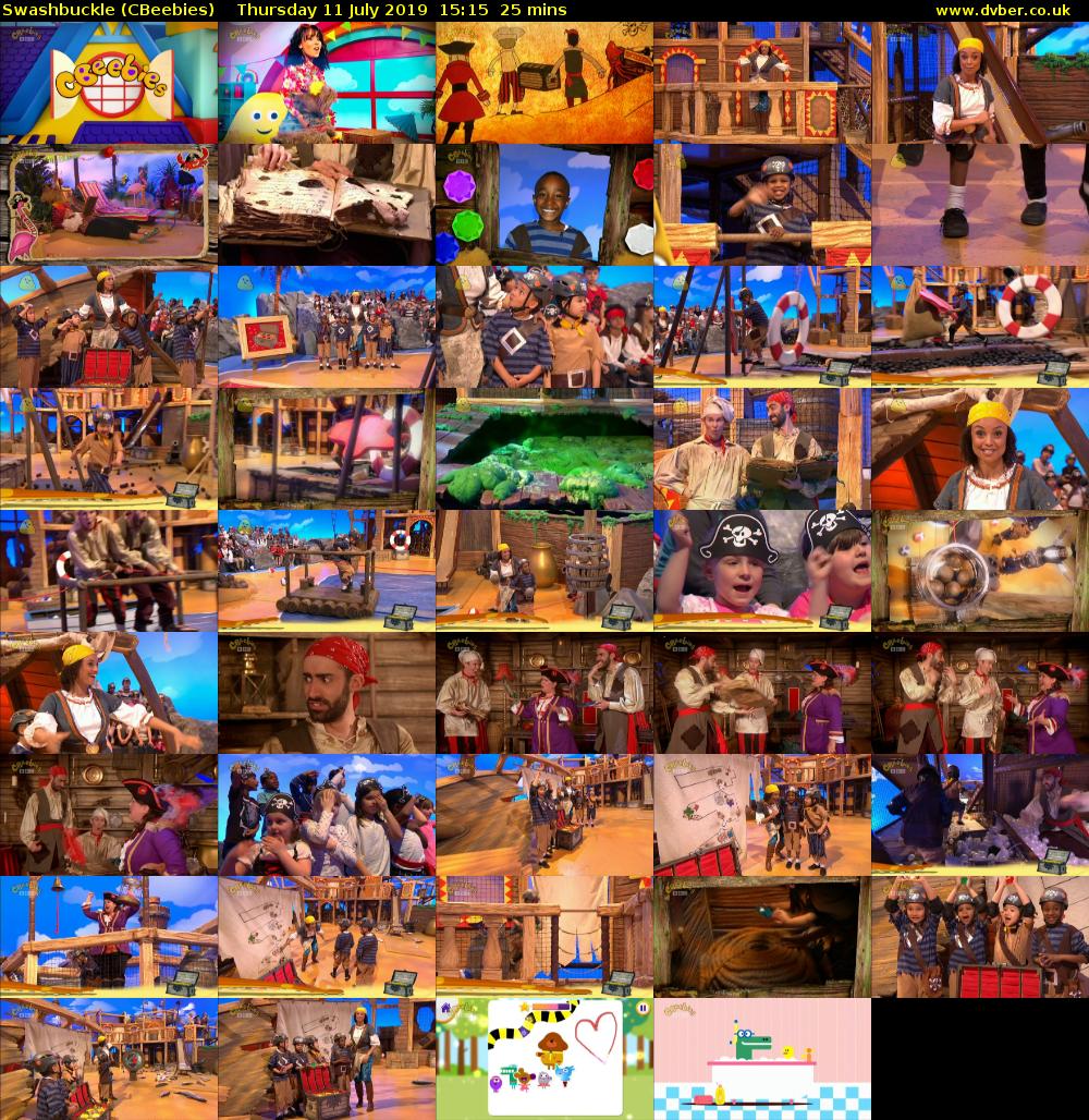 Swashbuckle (CBeebies) Thursday 11 July 2019 15:15 - 15:40