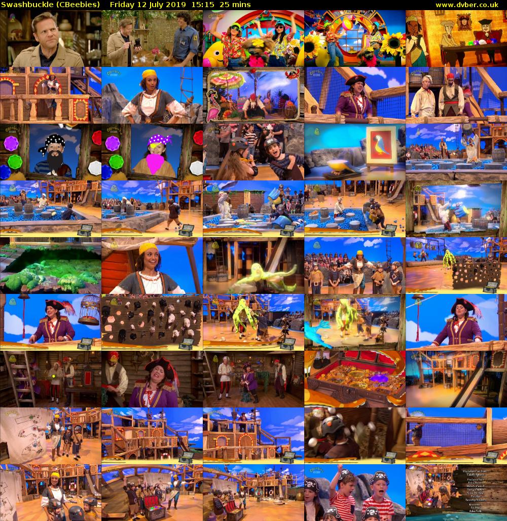 Swashbuckle (CBeebies) Friday 12 July 2019 15:15 - 15:40