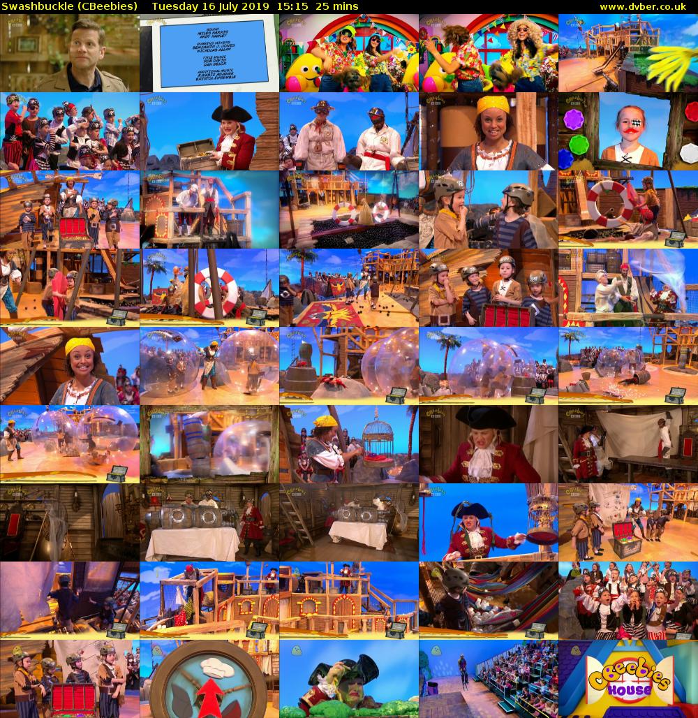 Swashbuckle (CBeebies) Tuesday 16 July 2019 15:15 - 15:40