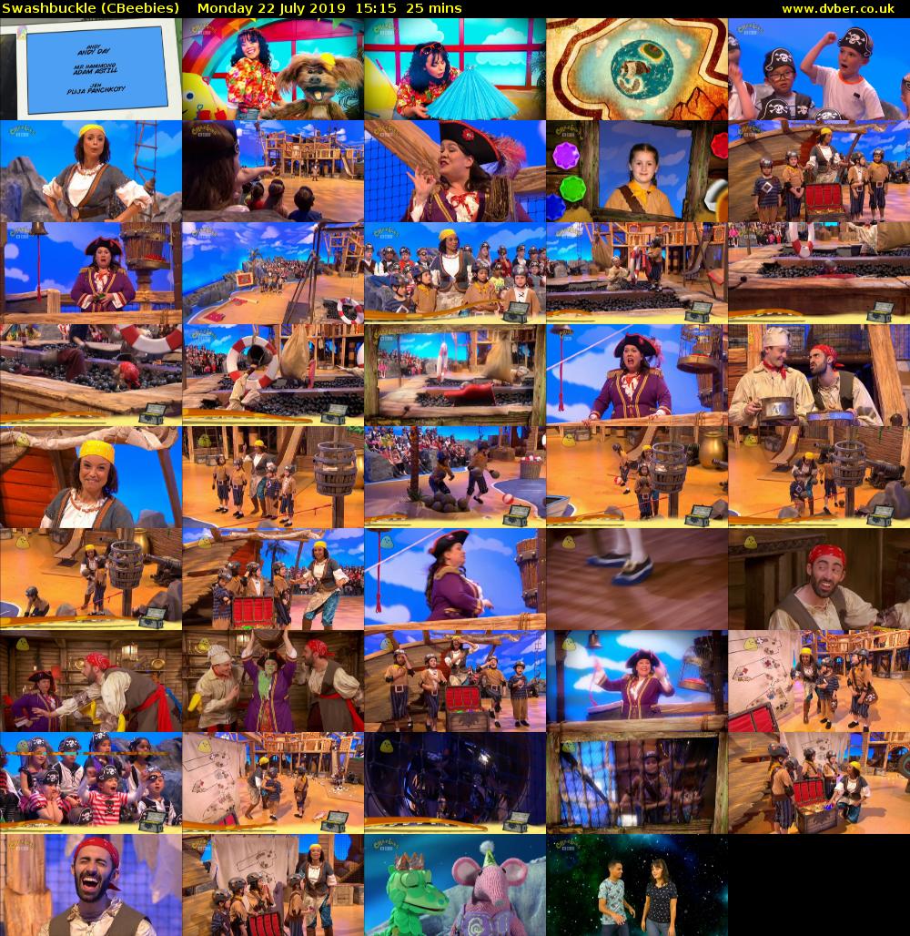 Swashbuckle (CBeebies) Monday 22 July 2019 15:15 - 15:40