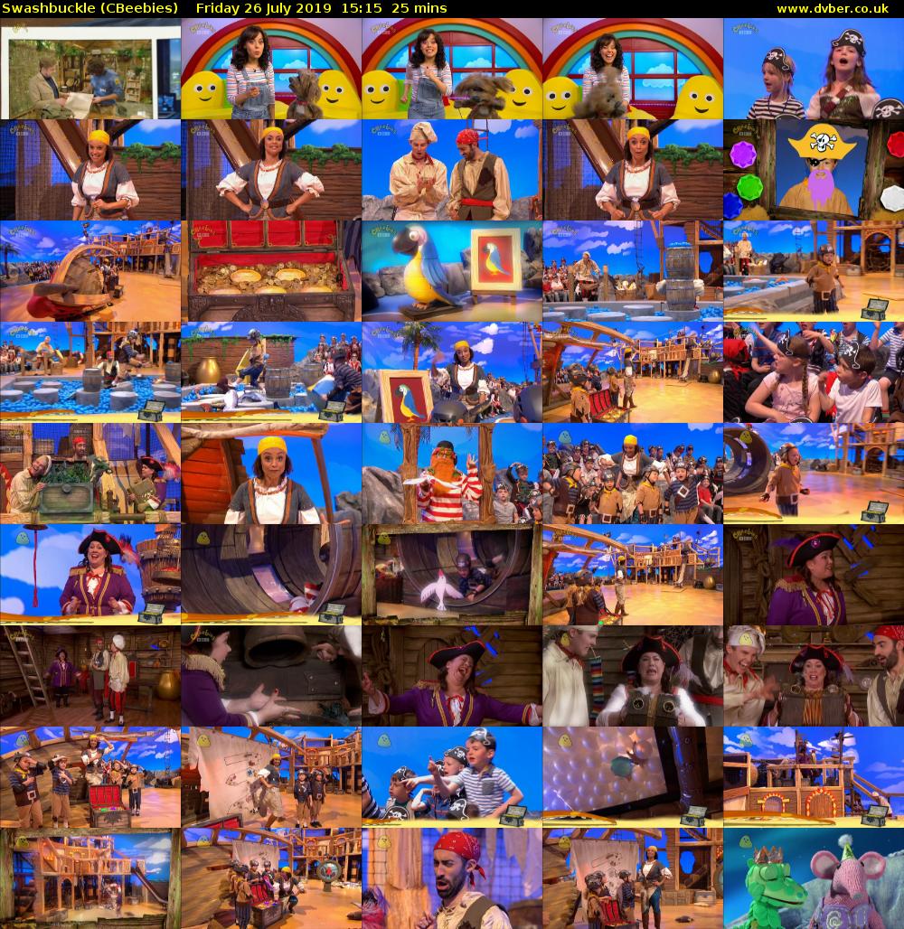 Swashbuckle (CBeebies) Friday 26 July 2019 15:15 - 15:40