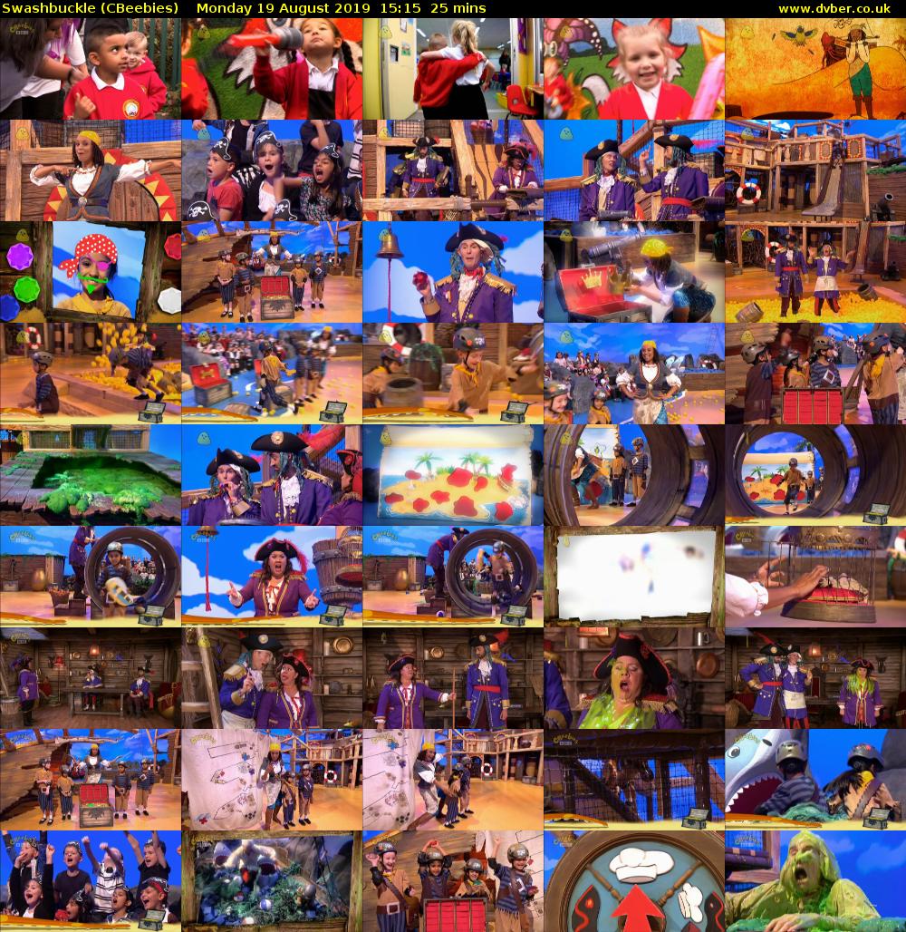 Swashbuckle (CBeebies) Monday 19 August 2019 15:15 - 15:40