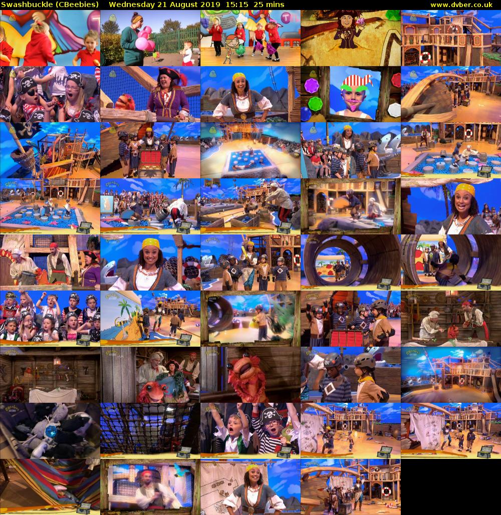 Swashbuckle (CBeebies) Wednesday 21 August 2019 15:15 - 15:40