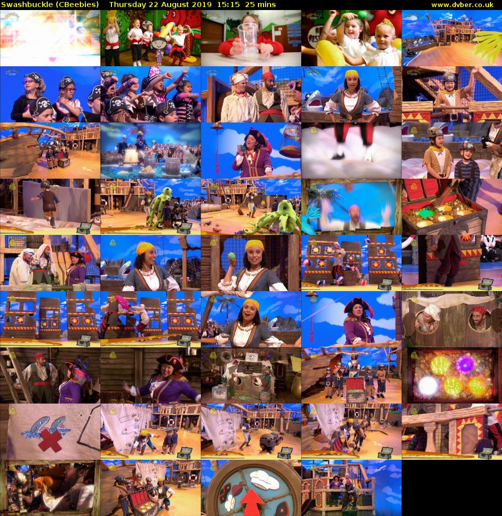 Swashbuckle (CBeebies) Thursday 22 August 2019 15:15 - 15:40