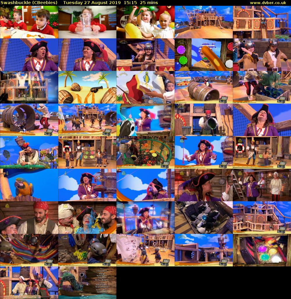 Swashbuckle (CBeebies) Tuesday 27 August 2019 15:15 - 15:40