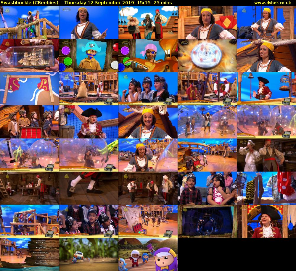 Swashbuckle (CBeebies) Thursday 12 September 2019 15:15 - 15:40